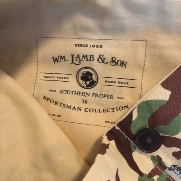 Southern Proper Wm Lamb & Son Camo Duck Pants | Multiple Sizes | Brand New - Picture 3 of 3